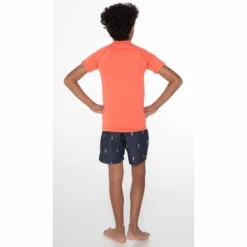 T-Shirt Protest Garçon Berent Jr Rashguard Short Sleeve New Coralpink -Teva Boutique 7897300 331 4