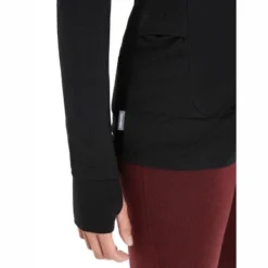 Gilet Icebreaker Women ZoneKnit LS Zip Black -Teva Boutique 9 zoneknitblack8