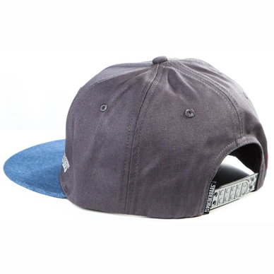 Casquette Poederbaas Men Snapback Logo Gris Foncé Bleu 3 Casquette Poederbaas Men Snapback Logo Gris Foncé Bleu â Image 3