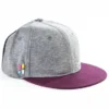 Casquette Poederbaas Men Snapback Embleem Gris Rouge Bordeaux -Teva Boutique CP01002