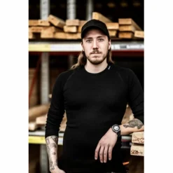 Maillot Manches Longues Woolpower Crewneck Lite 2017 Black -Teva Boutique Carpenter20 20large202827414429