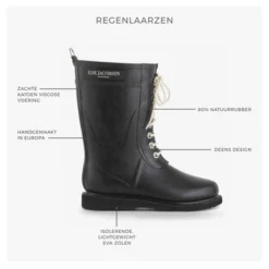 Bottes De Pluie RUB1 Noir Ilse Jacobsen 10 Bottes De Pluie RUB1 Noir Ilse Jacobsen -Teva Boutique Laarzen 1024x1024
