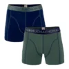 Boxers Muchachomalo Men Solid Navy Green (Lot De 2) -Teva Boutique MUCHACHOMALO 1010SOLID163 5850