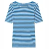 T-Shirt Marc O'Polo Femme 302219651333 Multi Vibrant Blue -Teva Boutique Marc O27Polo 2311 A39 302219651333