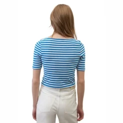 T-Shirt Marc O'Polo Femme 302219651333 Multi Vibrant Blue -Teva Boutique Marc O27Polo 2311 A39 302219651333 3