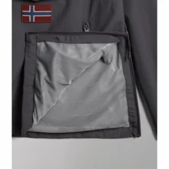 Veste Napapijri Homme Rainforest Summer Pocket 3 Dark Grey Solid -Teva Boutique NA4G7CH98 ALT9