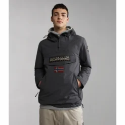 Veste Napapijri Homme Rainforest Summer Pocket 3 Dark Grey Solid -Teva Boutique NA4G7CH98 HERO