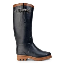Bottes De Pluie Aigle Women Aiglentine Fur 2 Marine Ambre