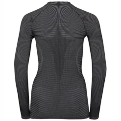 Maillot De Corps Odlo Women SUW Top Crew Neck L/S Odlo Futureskin Black White -Teva Boutique SUW Tor 1819 187051 15012 B