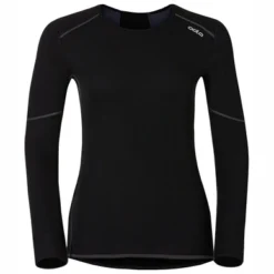 Maillot De Corps Odlo Womens L/S Crew Neck X-Warm Black