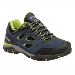 Chaussures De Randonnée Kids Regatta Holcombe Low Navy Blazer Lime Punch