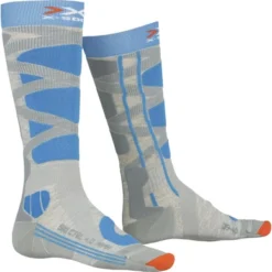 Chaussettes De Ski X-Socks Women Ski Control 4.0 W Grey Turquoise