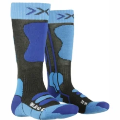Chaussettes De Ski X-Socks Junior Ski 4.0 Anthracite Blue