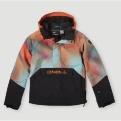 ONeill Veste De Ski O'Neill Boys Anorak Jacket Dark Blue Fade Halftone