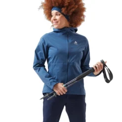 Veste Odlo Women Jacket Hardshell Aegis 2.5L Waterproof Blue Wing Teal -Teva Boutique cv461006