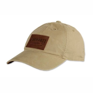 Casquette Carhartt Men Rigby Stretch Fit Leatherette Patch Cap Dark Khaki - L/XL 1 Casquette Carhartt Men Rigby Stretch Fit Leatherette Patch Cap Dark Khaki - L/XL