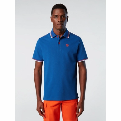 Polo North Sails Homme SS Polo With Logo Ocean Blue 6 Polo North Sails Homme SS Polo With Logo Ocean Blue â Image 6