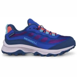 Chaussures De Randonnée Merrell Kids MOAB Speed Low Waterproof Blue Berry Turq