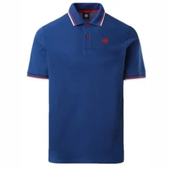 Polo North Sails Homme SS Polo With Logo Ocean Blue