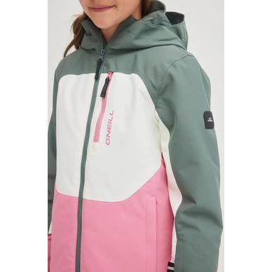 ONeill Veste De Ski O'Neill Girls Diamond Jacket Balsam Green Colour Block 4 ONeill Veste De Ski O'Neill Girls Diamond Jacket Balsam Green Colour Block – Image 4