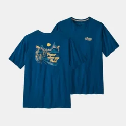 T-Shirt Patagonia Homme Protect Pedal Organic Lagom Blue -Teva Boutique t shirt patagonia men protect pedal organic lagom blue