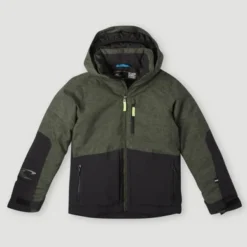 ONeill Veste De Ski O'Neill Boys Texture Jacket Green Pet