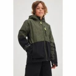 ONeill Veste De Ski O'Neill Boys Texture Jacket Green Pet -Teva Boutique texture20boy20groen205