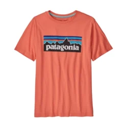 T-Shirt Patagonia Enfant Regenerative Organic Certified Cotton P6 Logo Coho Coral