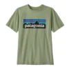 T-Shirt Patagonia Kids Regenerative Organic Certified Cotton P6 Logo Salvia Green -Teva Boutique wbs23 62163 slvg