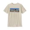 T-Shirt Patagonia Kids Regenerative Organic Certified Cotton P6 Logo Undyed Natural -Teva Boutique wbs23 62163 udnl